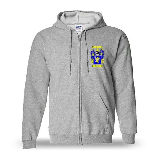 Cheezey Unisex Coat of Arms Zip Sweatshirt