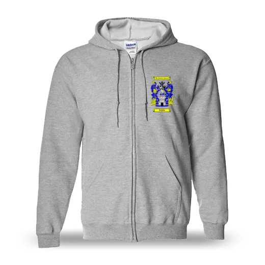 Delphy Unisex Coat of Arms Zip Sweatshirt