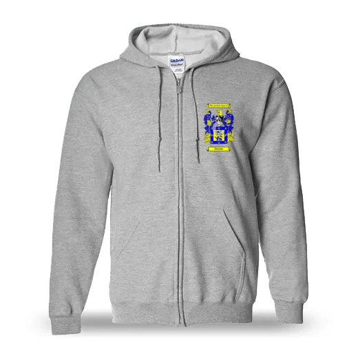 Deware Unisex Coat of Arms Zip Sweatshirt