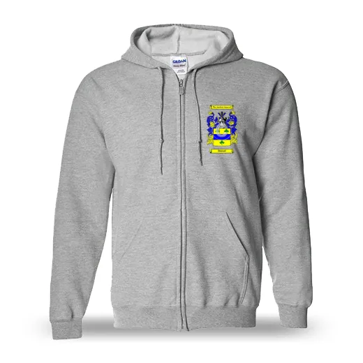 Duesel Unisex Coat of Arms Zip Sweatshirt