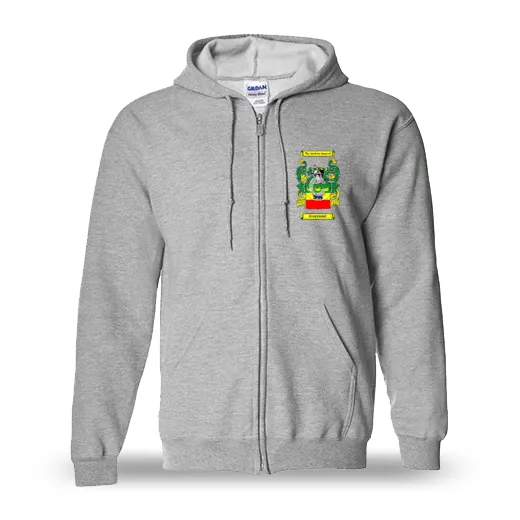 Evarymint Unisex Coat of Arms Zip Sweatshirt