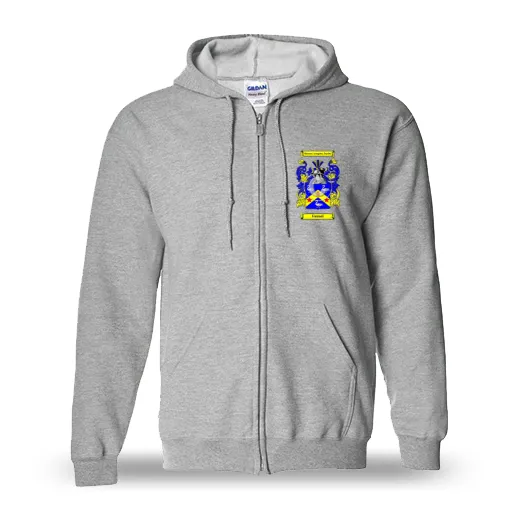 Fannel Unisex Coat of Arms Zip Sweatshirt