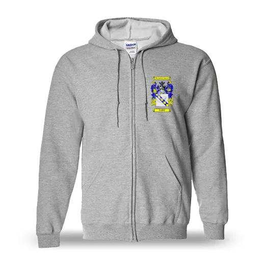 Fralick Unisex Coat of Arms Zip Sweatshirt