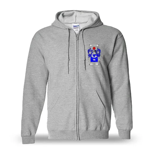 Gudge Unisex Coat of Arms Zip Sweatshirt