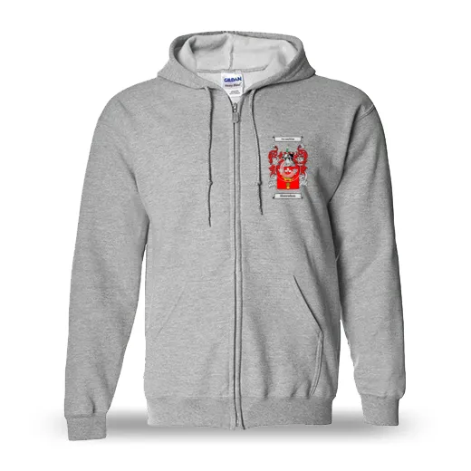 Hanrahan Unisex Coat of Arms Zip Sweatshirt