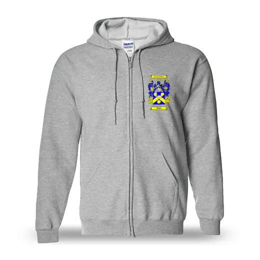 Hupp Unisex Coat of Arms Zip Sweatshirt