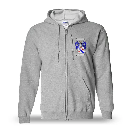 Large Unisex Coat of Arms Zip Sweatshirt