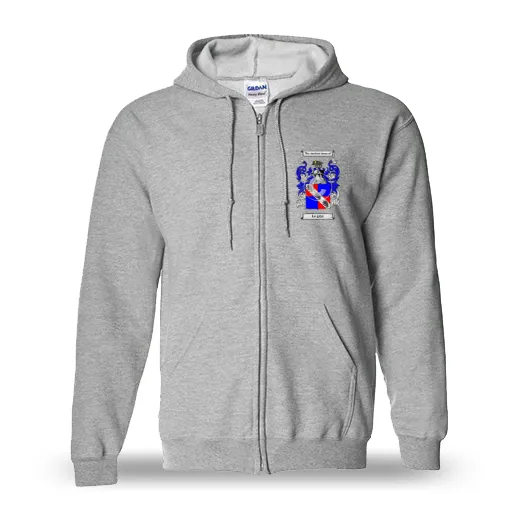 Le grys Unisex Coat of Arms Zip Sweatshirt