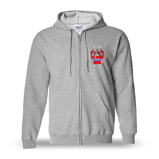 Lindsay Unisex Coat of Arms Zip Sweatshirt