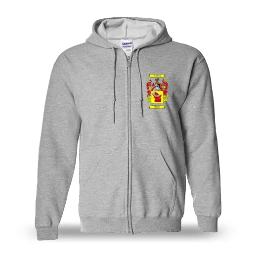 Monro Unisex Coat of Arms Zip Sweatshirt