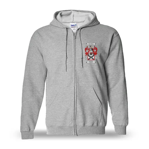 Patrick Unisex Coat of Arms Zip Sweatshirt