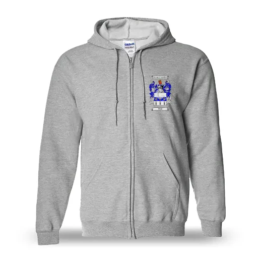 Paul Unisex Coat of Arms Zip Sweatshirt