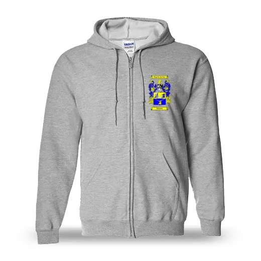 Sissons Unisex Coat of Arms Zip Sweatshirt