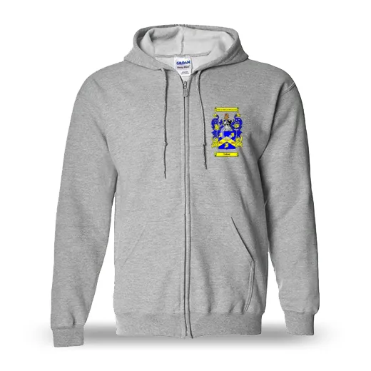 Taber Unisex Coat of Arms Zip Sweatshirt