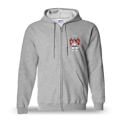 Tom Unisex Coat of Arms Zip Sweatshirt