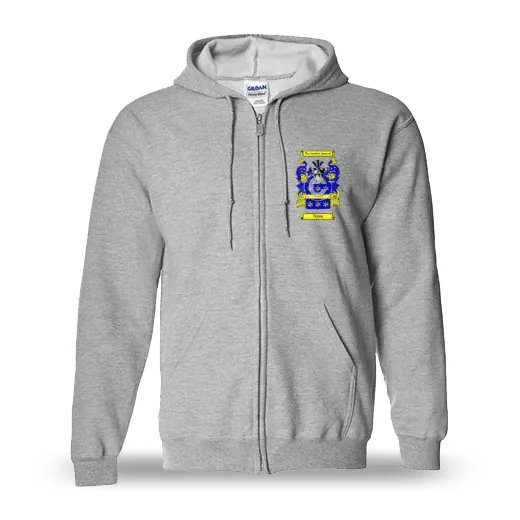 Tryan Unisex Coat of Arms Zip Sweatshirt