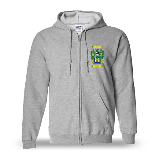 Urvina Unisex Coat of Arms Zip Sweatshirt