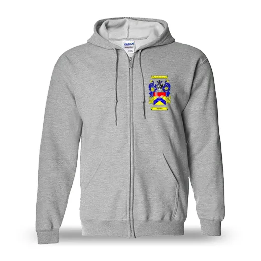 Vyvian Unisex Coat of Arms Zip Sweatshirt