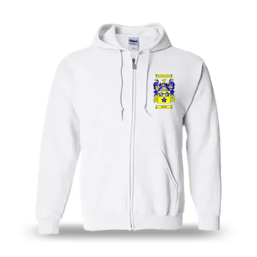 Bardol Unisex Coat of Arms Zip Sweatshirt - White