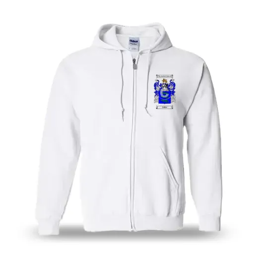Coiter Unisex Coat of Arms Zip Sweatshirt - White