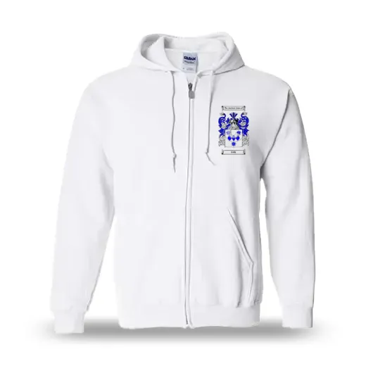 Fels Unisex Coat of Arms Zip Sweatshirt - White