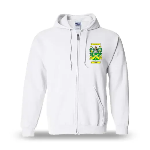 Puddey Unisex Coat of Arms Zip Sweatshirt - White