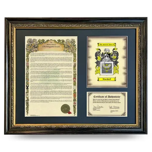 Macskall Framed Surname History and Coat of Arms- Heirloom