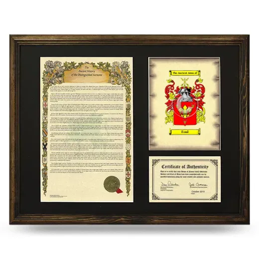 Foul Framed Surname History and Coat of Arms - Brown