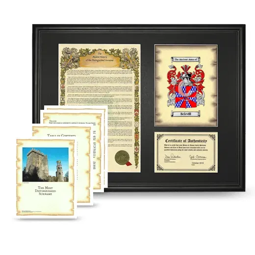 Belevill Framed History And Complete History- Black