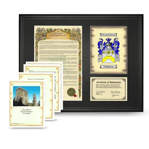 D'abernoun Framed History And Complete History- Black