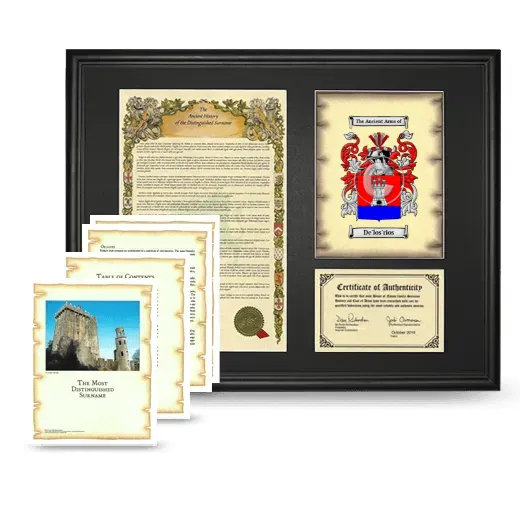 De'los'rios Framed History And Complete History- Black