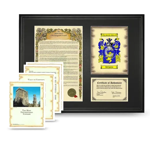 Del'prete Framed History And Complete History- Black
