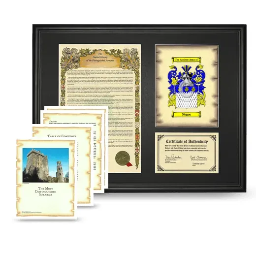 Negos Framed History And Complete History- Black