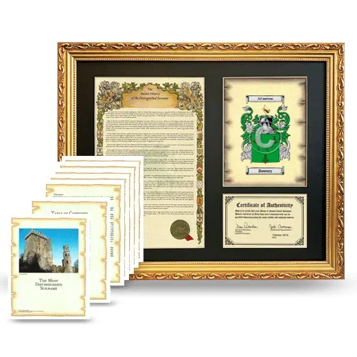 Bowery Framed History And Complete History - Gold