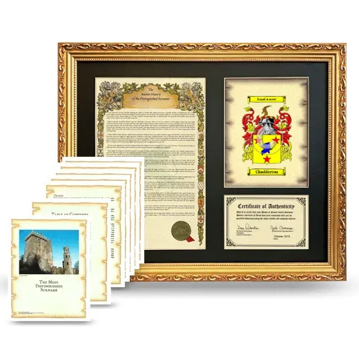 Chadderton Framed History And Complete History - Gold