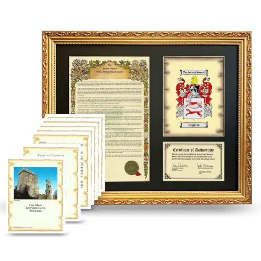 Dogette Framed History And Complete History - Gold