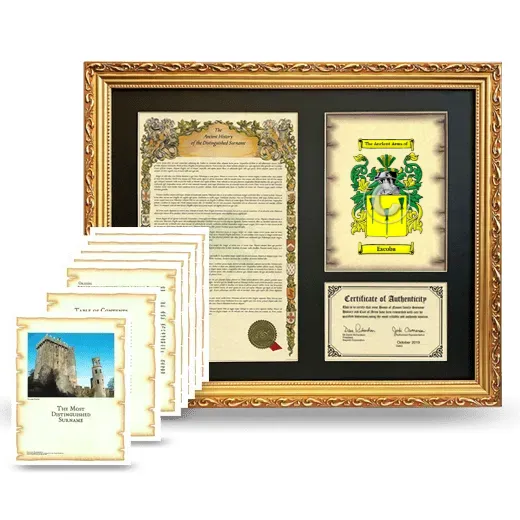 Escoba Framed History And Complete History - Gold