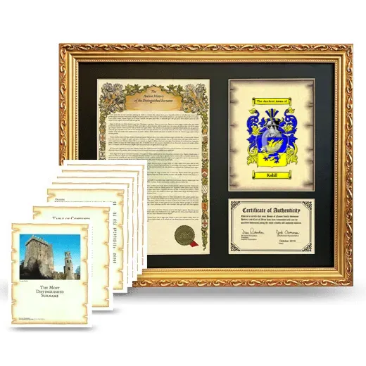 Kahll Framed History And Complete History - Gold