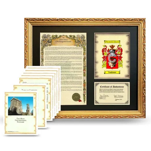 Vanhoose Framed History And Complete History - Gold