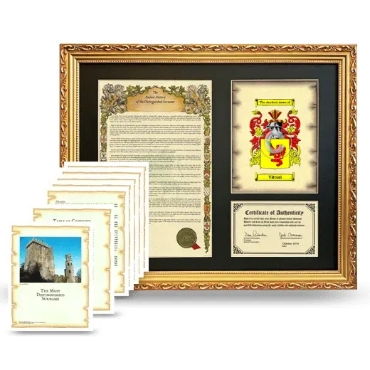 Vittori Framed History And Complete History - Gold