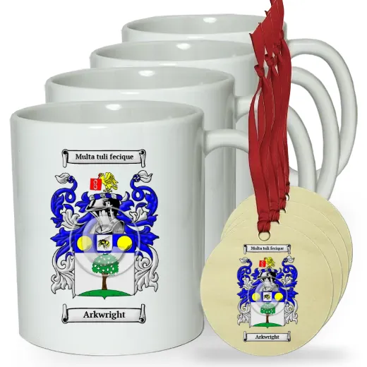 Arkwright Set of 4 Classic Mugs and Ornaments