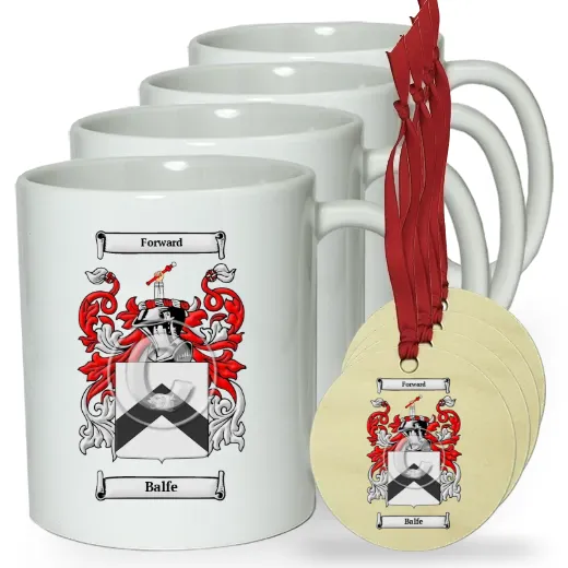 Balfe Set of 4 Classic Mugs and Ornaments