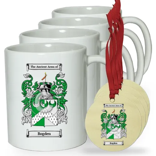 Bogden Set of 4 Classic Mugs and Ornaments