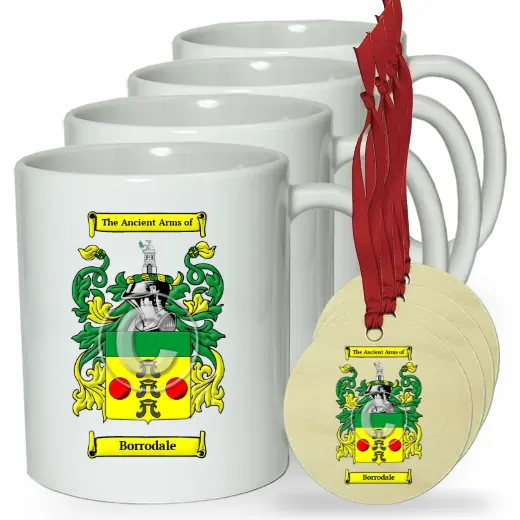 Borrodale Set of 4 Classic Mugs and Ornaments