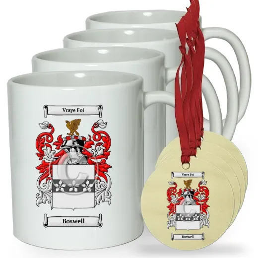 Boswell Set of 4 Classic Mugs and Ornaments