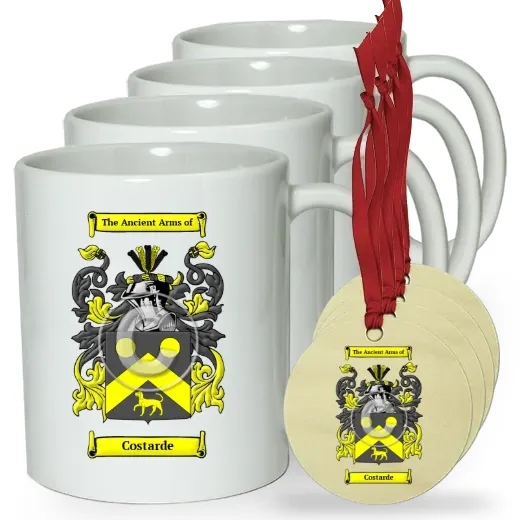 Costarde Set of 4 Classic Mugs and Ornaments
