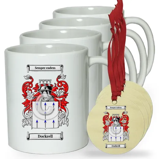 Dockrell Set of 4 Classic Mugs and Ornaments
