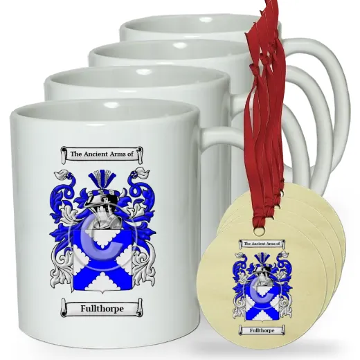Fullthorpe Set of 4 Classic Mugs and Ornaments