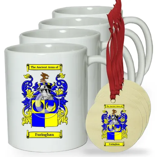 Furinghan Set of 4 Classic Mugs and Ornaments