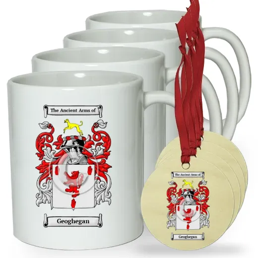Geoghegan Set of 4 Classic Mugs and Ornaments